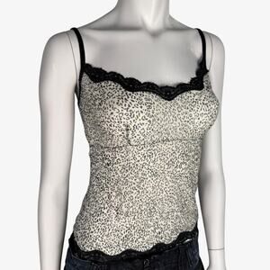 Y2k mesh cami black grey light weight blue lace detailed
